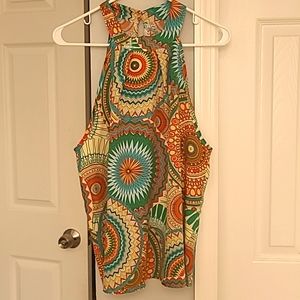 Sleeveless Blouse... patterned different colors